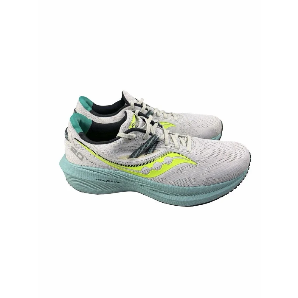 Saucony Triumph 20 Fog Mineral Running Shoes Men's Size 11.5 Sneakers Athletic